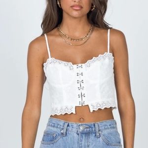 White Lace Tank